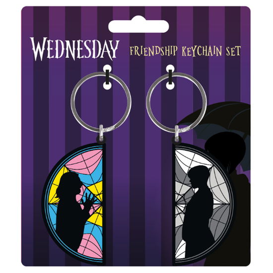 Cover for Wednesday · Rubber Keychain 2 Pack - Wednesday Eni (Zabawki)