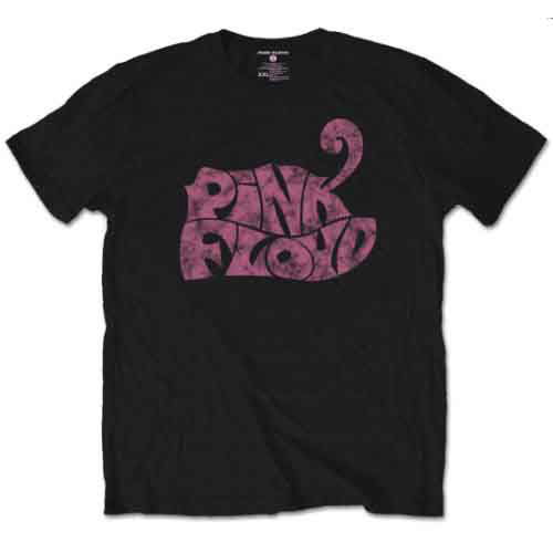 Pink Floyd Unisex T-Shirt: Swirl Logo - Pink Floyd - Produtos - ROFF - 5055295341012 - 7 de julho de 2016