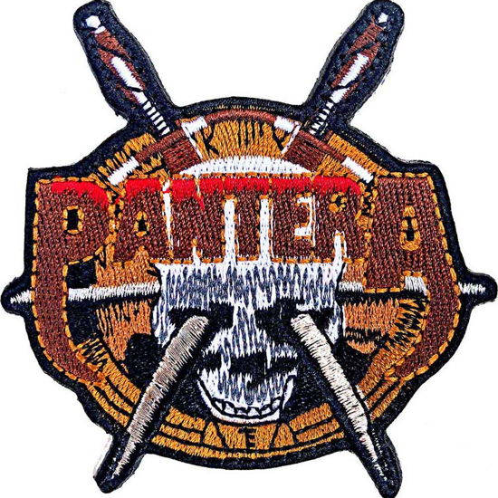 Pantera Standard Woven Patch: Skull Knives - Pantera - Koopwaar -  - 5056368642012 - 