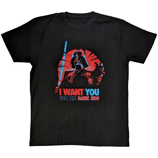 Star Wars Unisex T-Shirt: Vader I Want You - Star Wars - Fanituote -  - 5056561098012 - 
