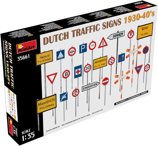 Cover for MiniArt · 1/35 Dutch Traffic Signs 1930-40's (10/22) * (Toys)