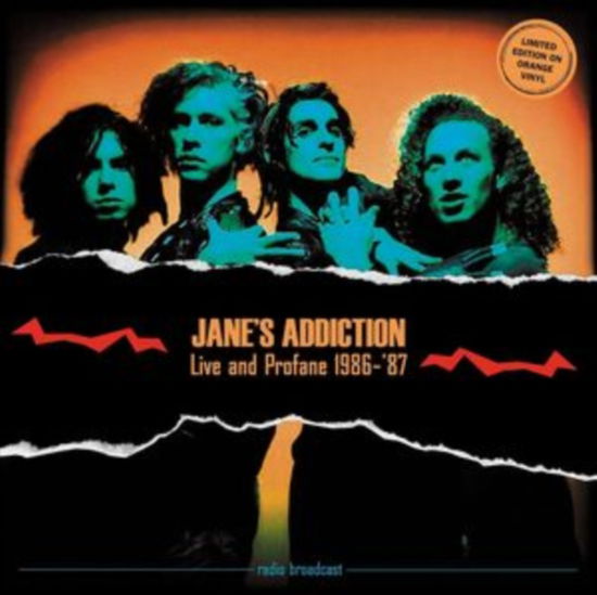 Cover for Janes Addction · Live And Profane 1986-1987 (Orange Vinyl) (LP) (2024)