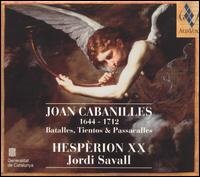 Cover for J. Cabanilles · Batalles,tientos &amp; Passac (CD) (1998)