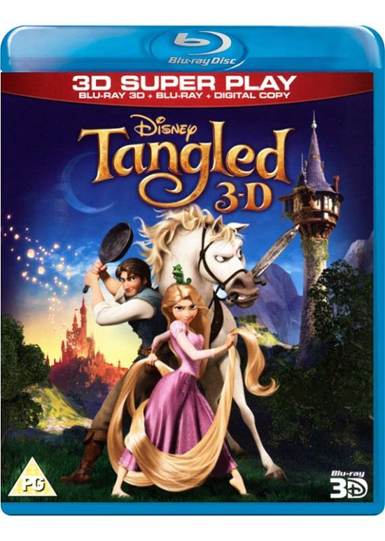 Cover for Tangled (Blu-ray 3D) · Tangled 3D (Blu-ray) (2012)