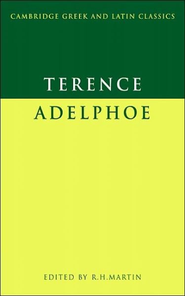 Cover for Terence · Terence: Adelphoe - Cambridge Greek and Latin Classics (Paperback Book) (1976)