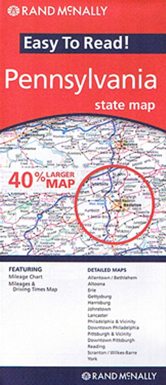 Cover for Rand McNally · Rand McNally: Pennsylvania State Map (Gebundenes Buch) (2012)