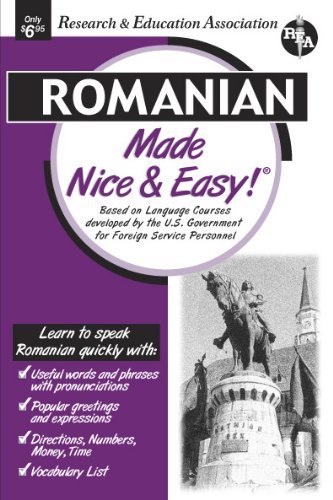 Cover for The Editors of Rea · Romanian Made Nice &amp; Easy (Language Learning) (Paperback Book) (2001)