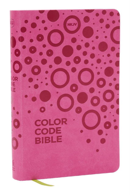 Cover for Thomas Nelson · NKJV, Color Code Bible for Kids, Pink Leathersoft, Comfort Print (Leather Book) (2024)