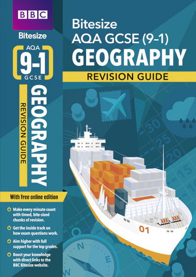 Cover for BBC Bitesize AQA GCSE Geography Revision Guide incl. online edition - for 2026, 2027 exams - BBC Bitesize (Book) (2018)