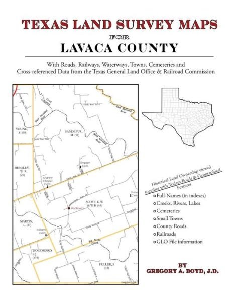 Cover for Gregory a Boyd J.d. · Texas Land Survey Maps for Lavaca County (Paperback Book) (2010)