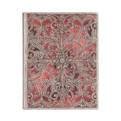 Cover for Paperblanks · Garnet (Silver Filigree Collection) Ultra Lined Softcover Flexi Journal - Silver Filigree Collection (Paperback Bog) (2023)
