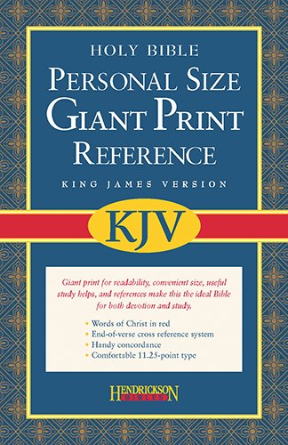 Cover for Hendrickson Publishers · Personal Size Giant Print Reference Bible-kjv (Taschenbuch) (2006)