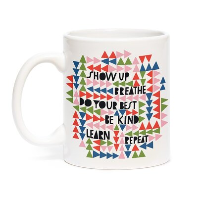 Em & Friends Lisa Congdon Show Up, Breathe Mug - Lisa Congdon - Merchandise - Knock Knock - 9781642446012 - July 10, 2019