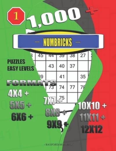 Cover for Basford Holmes · 1,000 + Numbricks puzzles easy levels (Paperback Book) (2020)
