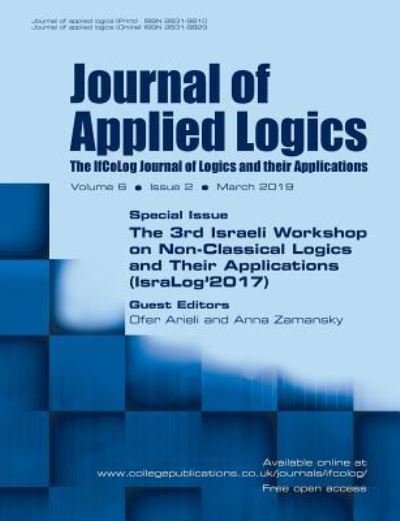 Cover for Ofer Arieli · Journal of Applied Logics - The IfCoLog Journal of Logics and their Applications (Paperback Bog) (2019)