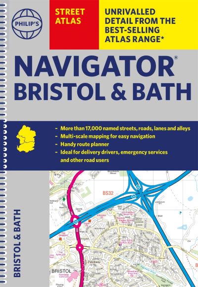 Philip's Street Atlas Navigator Bristol & Bath - Philip's Street Atlas - Philip's Maps - Livros - Octopus Publishing Group - 9781849076012 - 4 de agosto de 2022