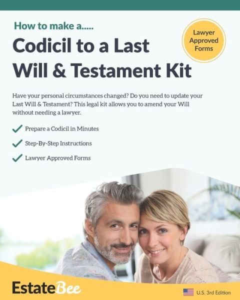 Codicil to a Last Will & Testament Kit - Estatebee - Bücher - Estatebee Limited - 9781913889012 - 9. Januar 2021