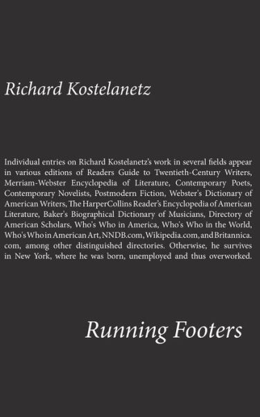 Cover for Richard Kostelanetz · Running Footers (Paperback Book) (2015)