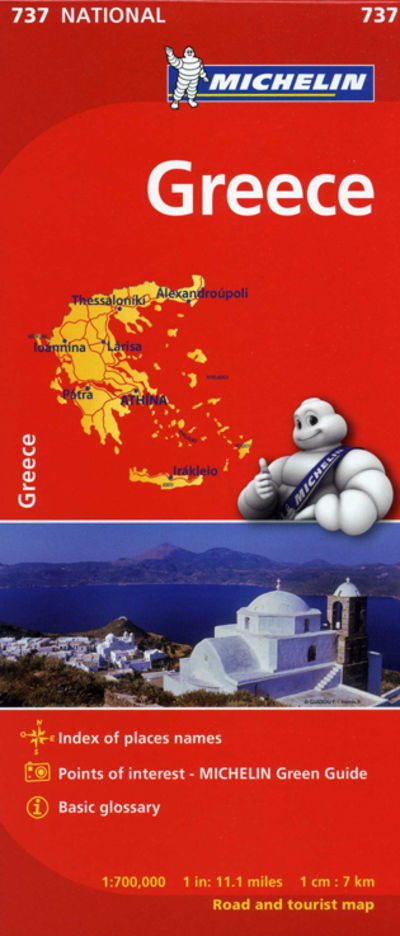 Cover for Michelin · Michelin National Maps: Michelin National Map 737: Greece (Gebundenes Buch) (2024)