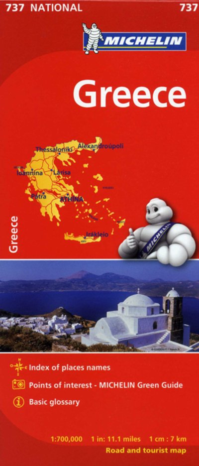 Greece - Michelin National Map 737: Map - Michelin - Böcker - Michelin Editions des Voyages - 9782067172012 - 6 juni 2024