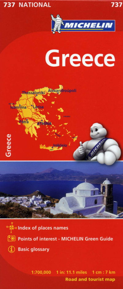 Greece - Michelin National Map 737: Map - Michelin - Bücher - Michelin Editions des Voyages - 9782067172012 - 6. Juni 2024