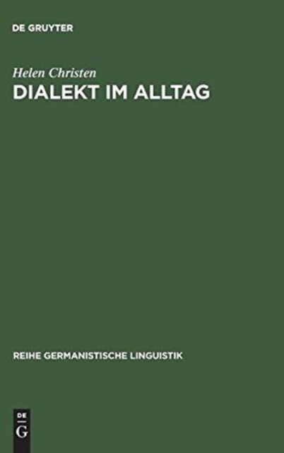 Cover for Helen Christen · Dialekt im Alltag (Book) (1998)