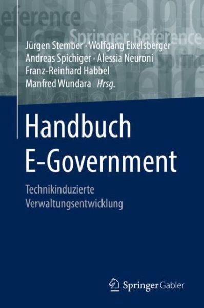 Cover for Handbuch E Government (Book) [1. Aufl. 2019 edition] (2019)