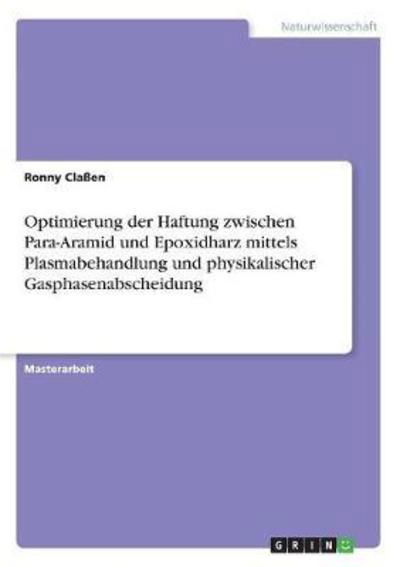 Cover for Claßen · Optimierung der Haftung zwischen (Book)