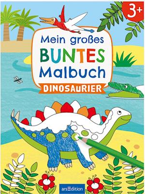 Cover for Lena Bellermann · Mein großes buntes Malbuch – Dinosaurier (Bok) (2024)