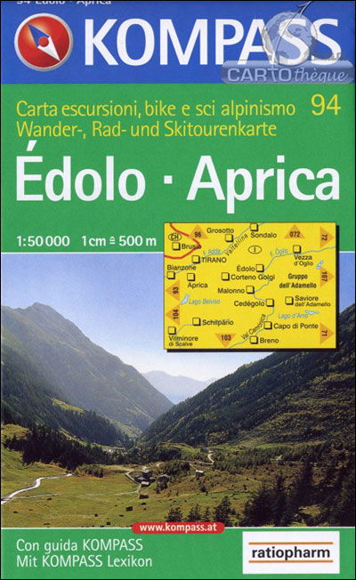 Cover for Mair-Dumont / Kompass · Edolo Aprica, Kompass Wander- Rad- und Skitourenkarte 94 (Book)