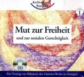 Cover for Rudolf Steiner · Mut Zur Freiheit,cd-a. (CD)