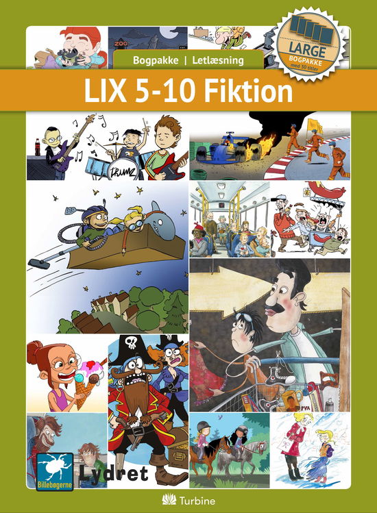 Bogpakke: LIX 5-10 Fiktion (LARGE 30 bøger) - Bogpakke, letlæsning, fiktion - Books - Turbine - 9788740660012 - September 30, 2019