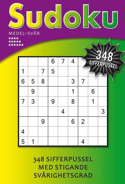 Sudoku medel-svår (lila) (Bok) (2024)