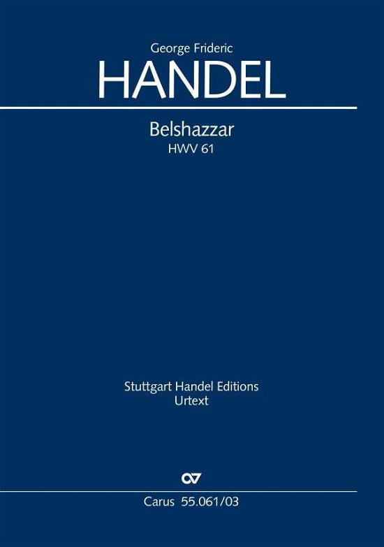 Cover for Handel · Belshazzar (Klavierauszug) (Buch)