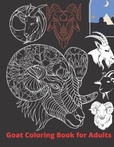 Cover for Ajibon Press · Goat Coloring Book for Adults (Pocketbok) (2021)