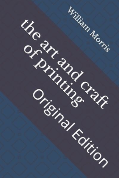 Cover for William Morris · The art and craft of printing (Paperback Book) (2021)