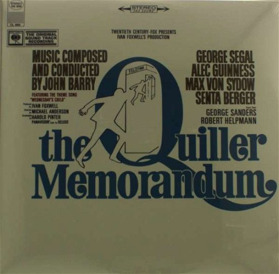 Quiller Memorandum - John Barry - Musik - COLUMBIA - 9991901108012 - 14. februar 2012
