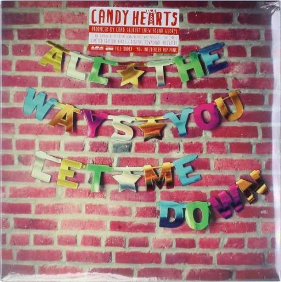 Cover for Candy Hearts · All the Ways You Let Me Down (LP) (2014)
