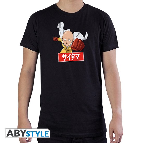 ONE PUNCH MAN - Tshirt Saitama man SS black - ba - T-Shirt Männer - Merchandise - ABYstyle - 3665361042013 - 7. februar 2019