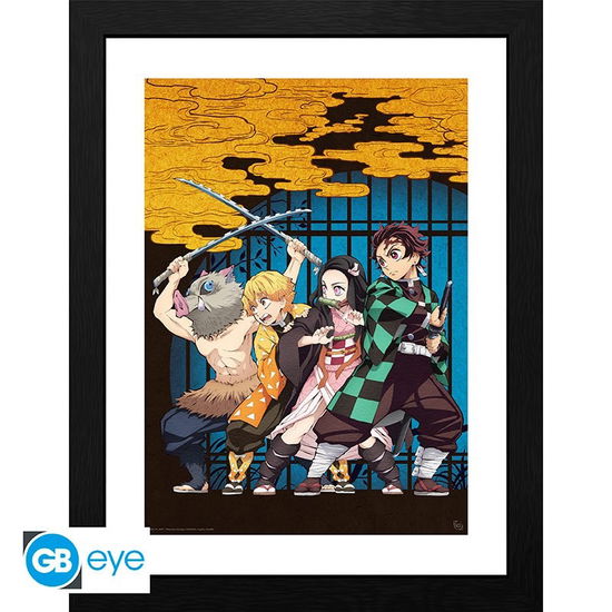 Cover for Poster - Framed · Demon Slayer - Key Art Framed Print (12x16) (Toys) (2023)