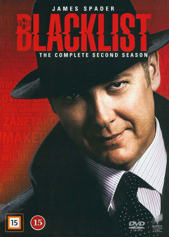 Blacklist The Complete Second Season - Blacklist - Elokuva - Sony - 5051162349013 - perjantai 6. marraskuuta 2015