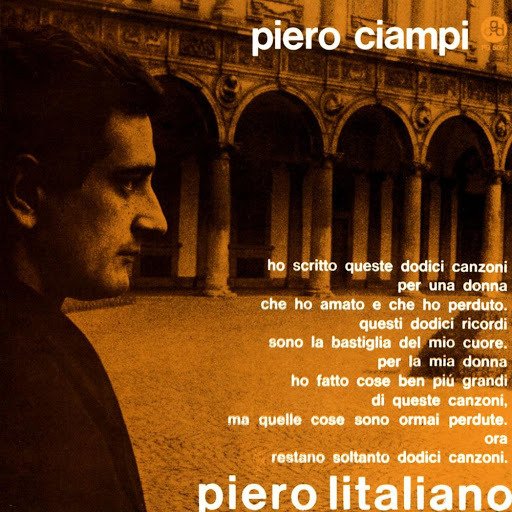 Cover for Ciampi Piero · Piero Litaliano (LP) [Remastered edition] (2020)