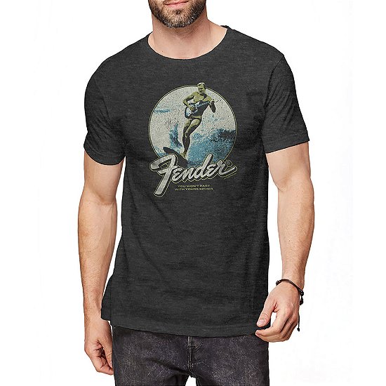 Cover for Fender · Fender Unisex T-Shirt: Surfer (T-shirt) [size L] [Black - Unisex edition]