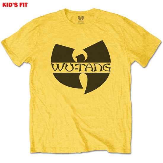 Cover for Wu-Tang Clan · Wu-Tang Clan Kids T-Shirt: Logo (Yellow) (11-12 Years) (T-shirt) [size 11-12yrs] [Yellow - Kids edition] (2020)