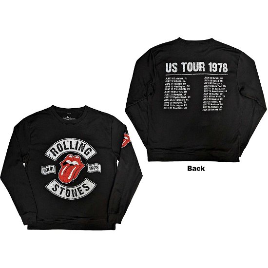 Cover for The Rolling Stones · The Rolling Stones Unisex Sweatshirt: US Tour 1978 (Back &amp; Sleeve Print) (Bekleidung) [size S]
