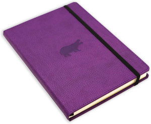 A5 Purple Hippo Nbook Plain (Stationery) (2024)