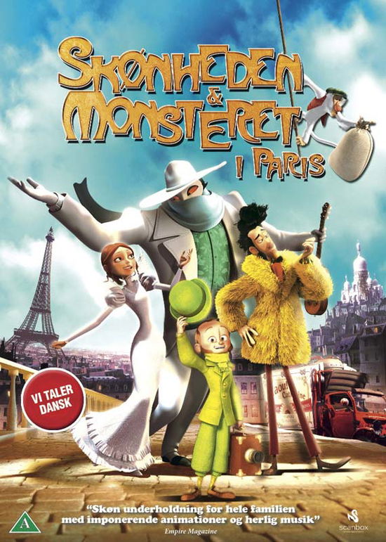 Cover for Skønheden &amp; Monsteret i Paris · A Monster in Paris (DVD) (2012)