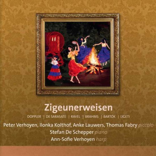 Cover for Peter Verhoyen / Ilonka Kolthof / Anke Lauwers / Thomas Fabry · Zigeunerweisen: Bartok / Ravel / Dopper / De Sarasate (CD) (2021)