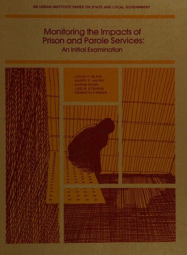 Cover for Blair · Monitor Impacts Prison CB (Book) (2001)