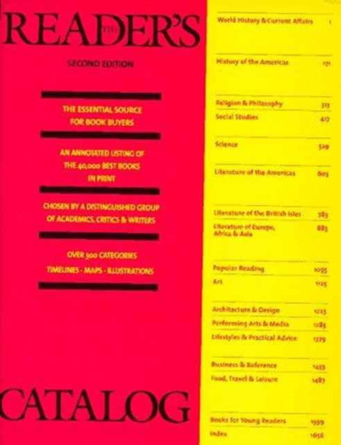 The Reader's Catalog: The Essential Source for Book Buyers - Geoffrey O'Brien - Books - Random House USA Inc - 9780924322013 - July 1, 2007